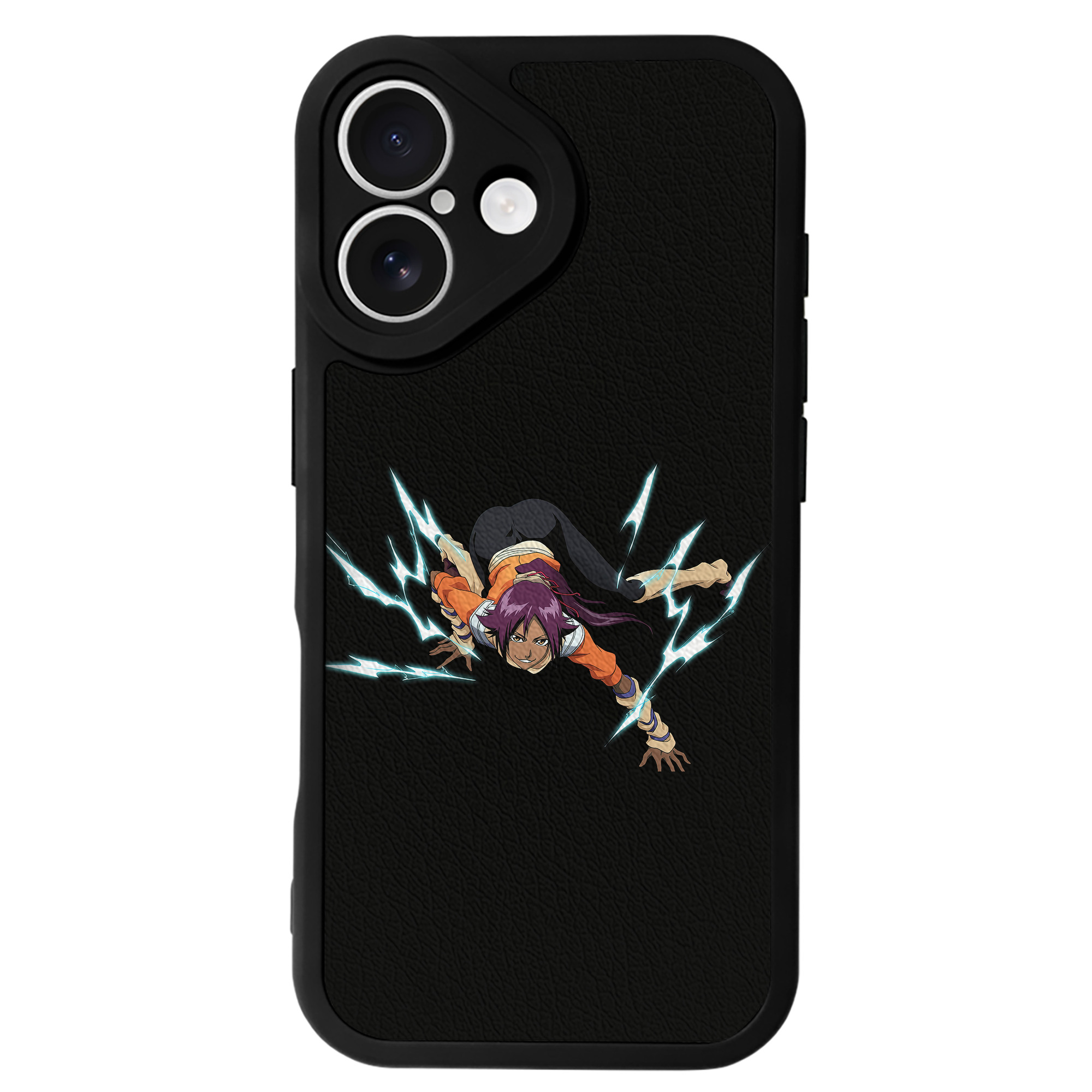 （画像用） ブリーチ 四楓院 夜一（しほういん よるいち） BLEACH Shihouin Yoruichi 【iPhone 16シリーズ対応】シリコンスマホケース（レザー調） 材質：シリコン